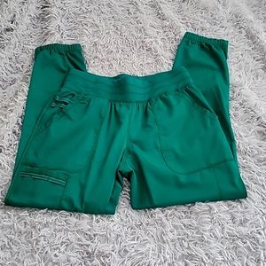 Emerald green scrub set